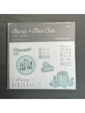 Close To My Heart Z3750 Timber- Card Making Acrylic Stamp and Thin Cut Set
